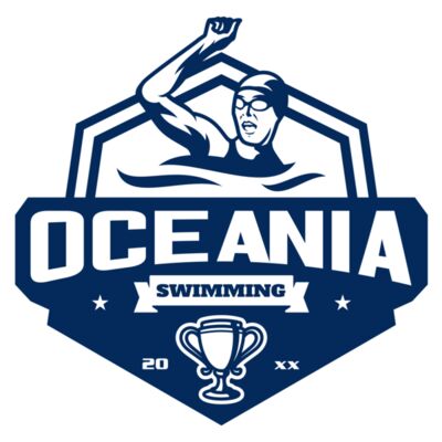 Oceania Swimming logo template Miniatura